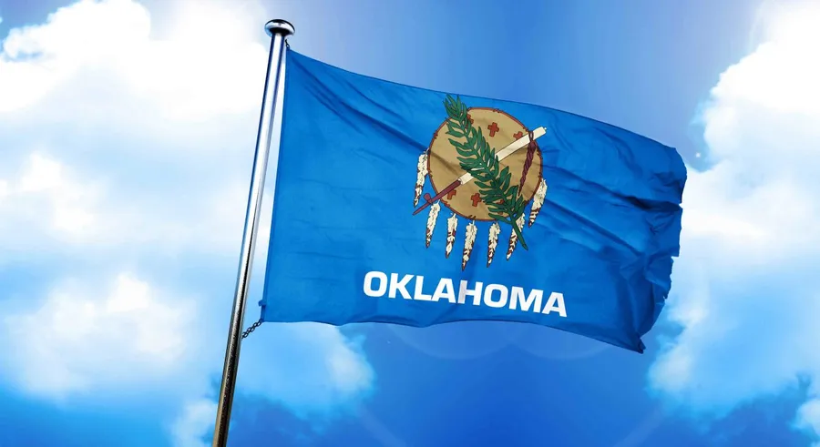 Oklahoma flag” width=